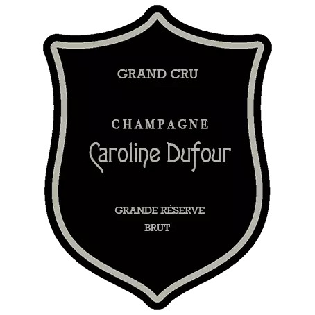 Etiquette du Champagne Caroline Dufour _ Grande Réserve Brut